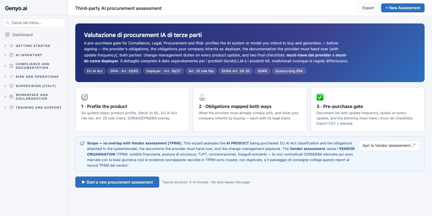 AI procurement screenshot