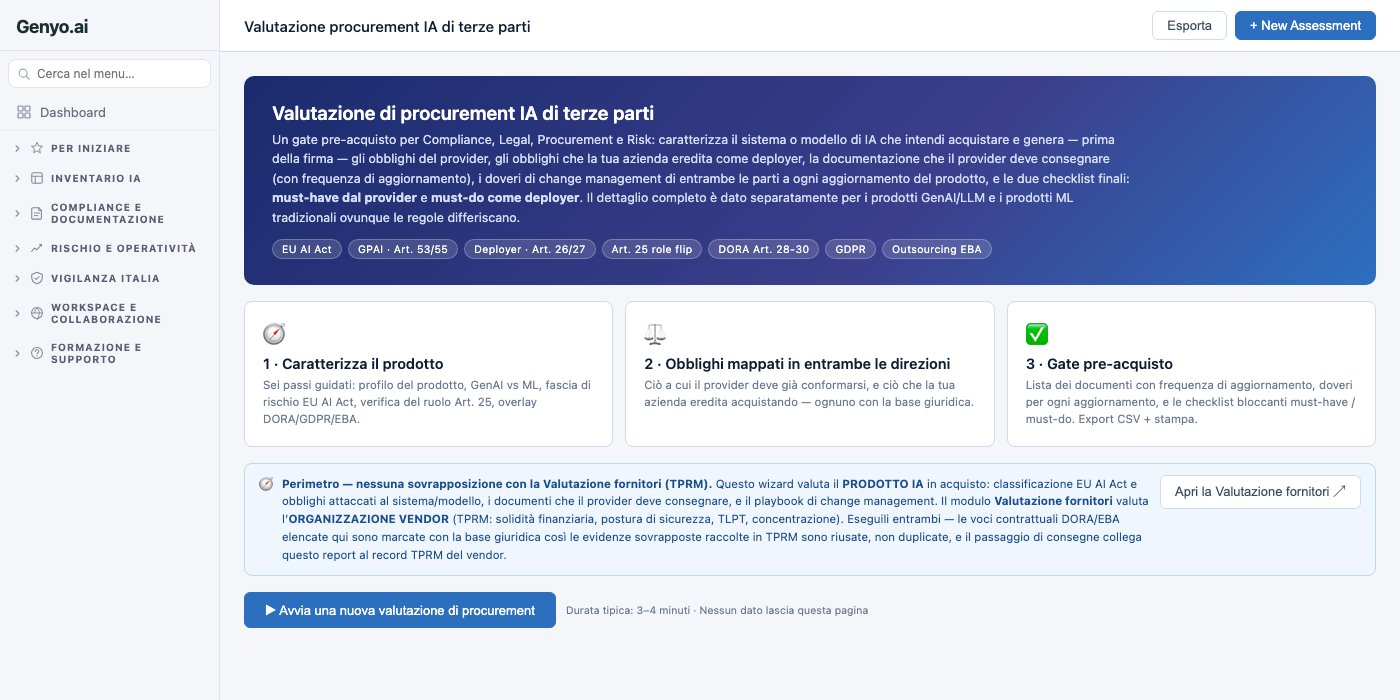 Procurement IA screenshot