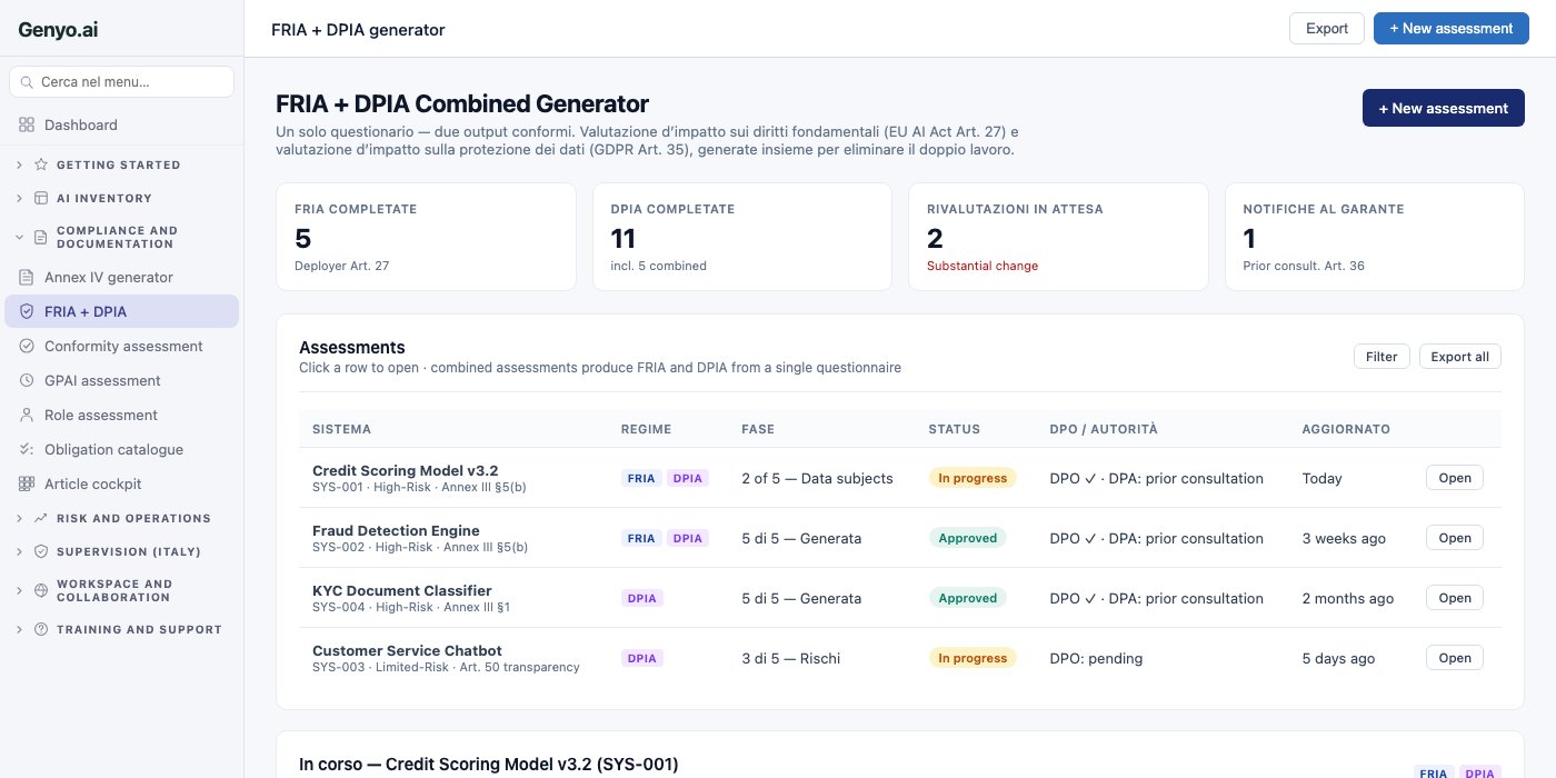 FRIA + DPIA screenshot