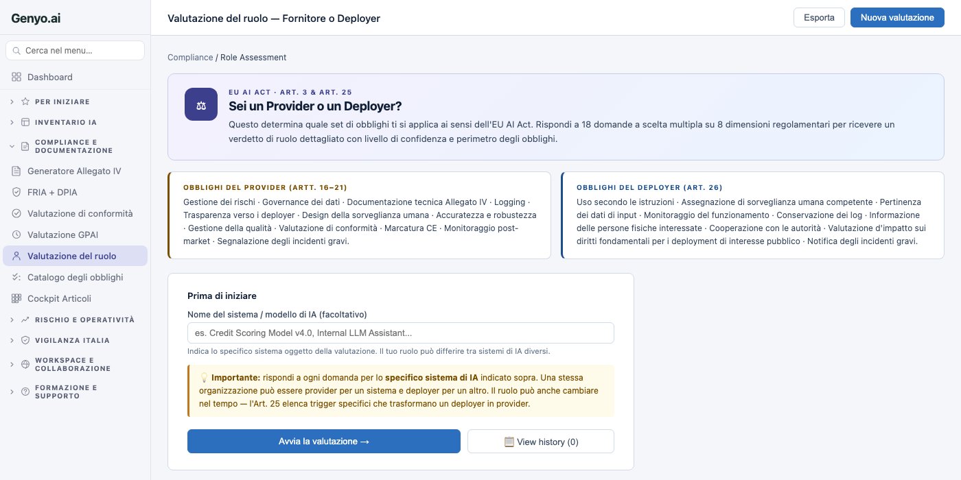 Valutazione del ruolo screenshot